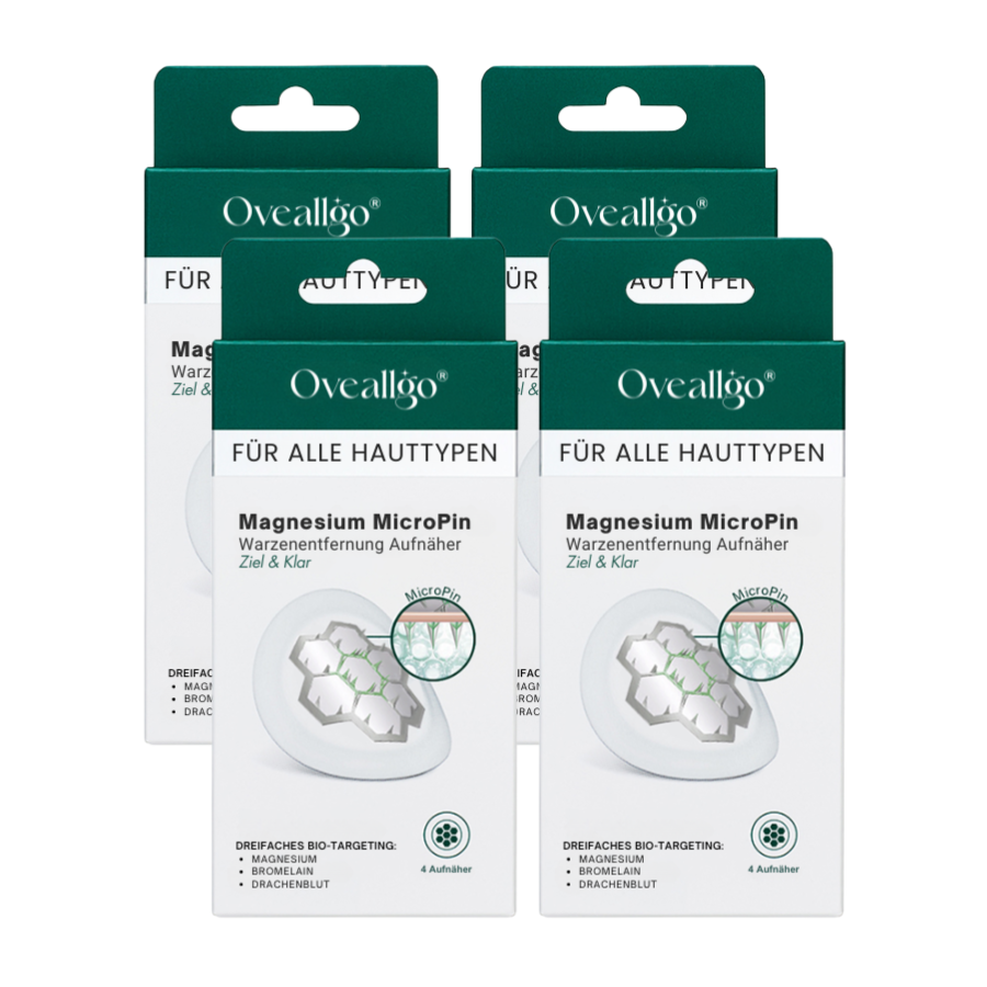 Oveallgo® Magnesium MicroPin Ziel & Klar Warzenentfernung Aufnäher