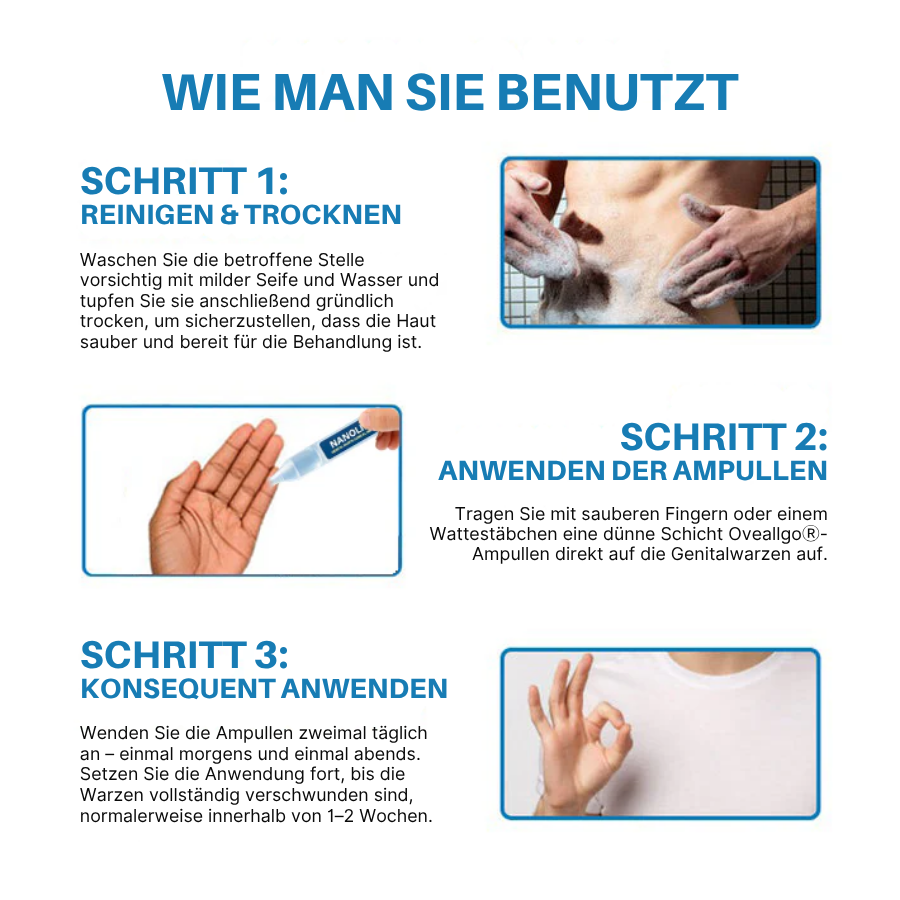 Oveallgo® Nanolipo Genital Warzen Klinische Ampullen PRO