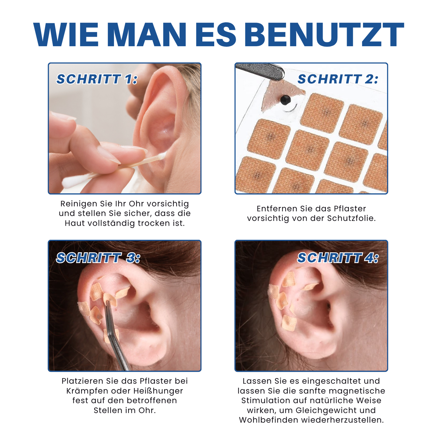 Fivfivgo® Ohrentherapie Magnetisches Akupressurpflaster