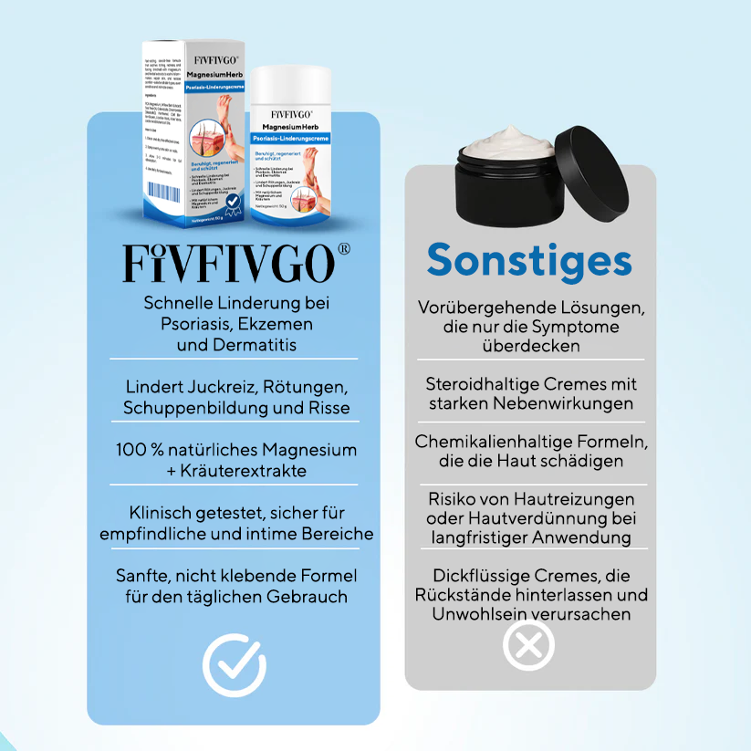 Fivfivgo® MagnesiumHerb Psoriasis-Linderungscreme