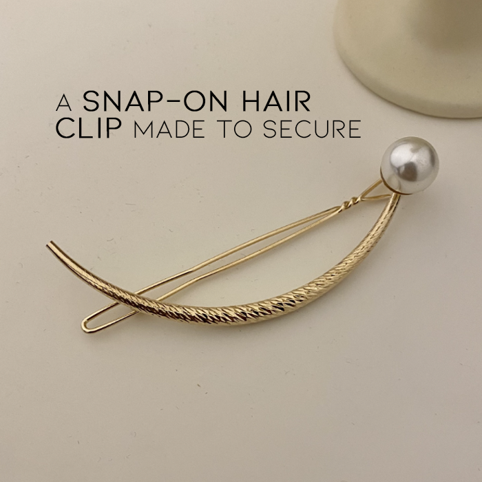 One Line Pearl Hair Clip