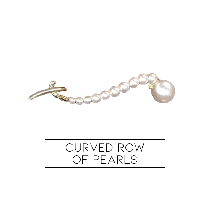 One Line Pearl Hair Clip