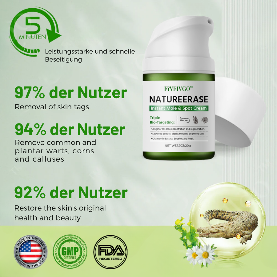 Fivfivgo® NatureErase Sofortige Maulwurf- und Fleckencreme