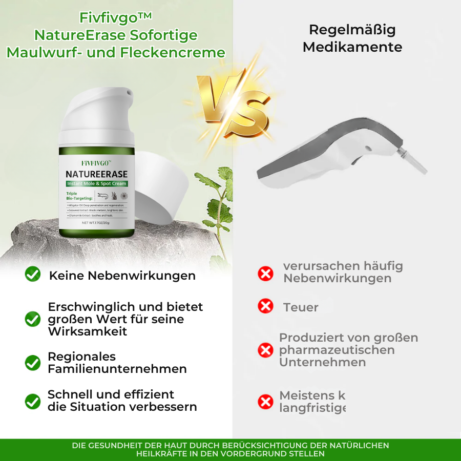 Fivfivgo® NatureErase Sofortige Maulwurf- und Fleckencreme