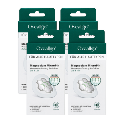 Oveallgo® Magnesium MicroPin Ziel & Klar Warzenentfernung Aufnäher