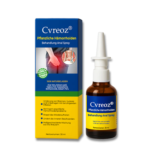 Cvreoz® Pflanzliche Hämorrhoiden Behandlung Anal Spray