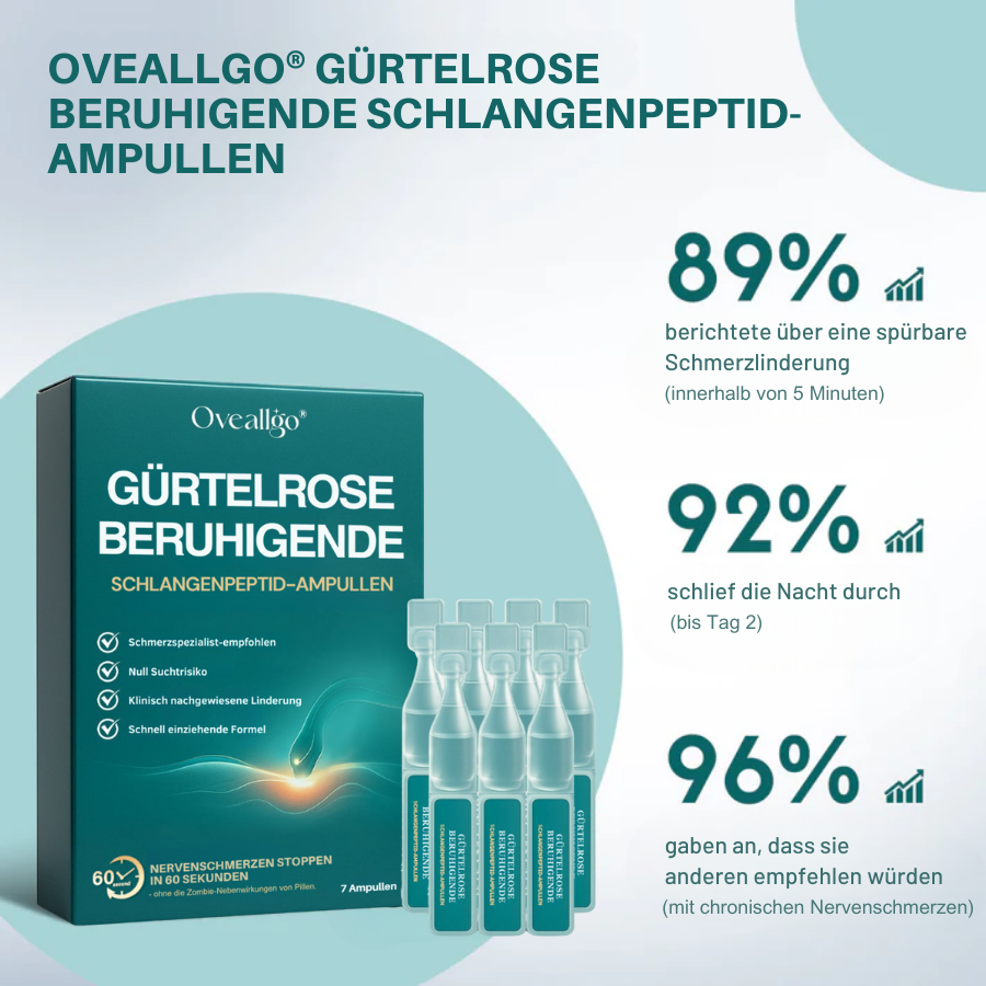 Oveallgo® Gürtelrose Beruhigende Schlangenpeptid-Ampullen