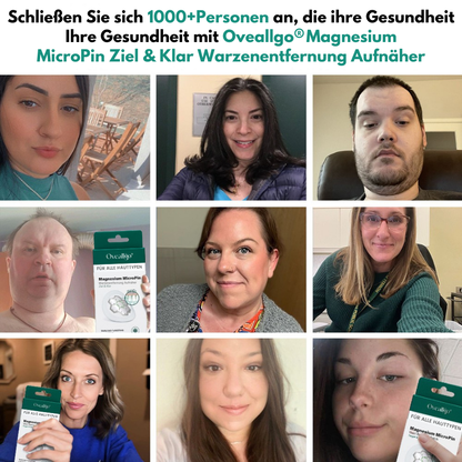 Oveallgo® Magnesium MicroPin Ziel & Klar Warzenentfernung Aufnäher