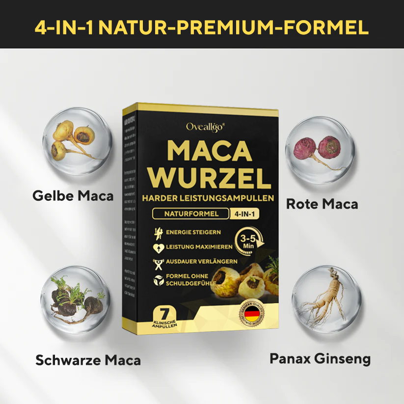 Oveallgo® Maca-Wurzel HARDER Leistungsampullen