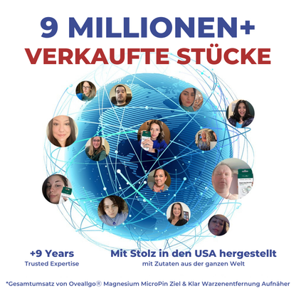 Oveallgo® Magnesium MicroPin Ziel & Klar Warzenentfernung Aufnäher