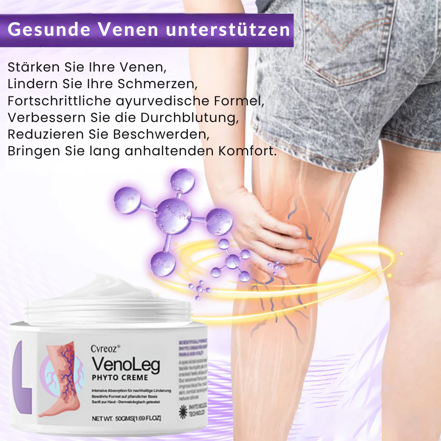 Cvreoz® VenoLeg Phyto Creme - Sichtbare Ergebnisse in nur 4 Tagen🔥