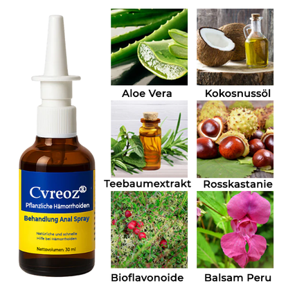 Cvreoz® Pflanzliche Hämorrhoiden Behandlung Anal Spray