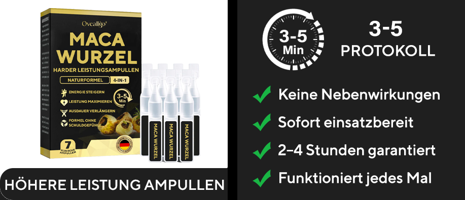 Oveallgo® Maca-Wurzel HARDER Leistungsampullen