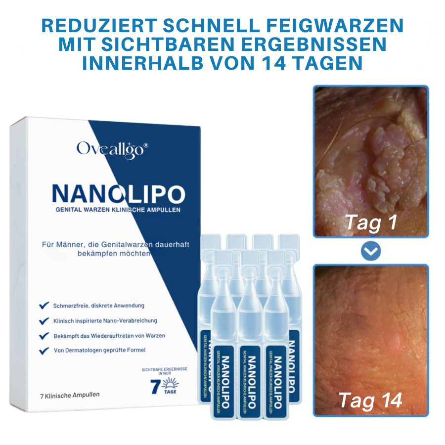 Oveallgo® Nanolipo Genital Warzen Klinische Ampullen