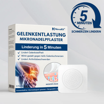 NovaRX® Gelenkentlastung Mikronadelpflaster –  Schnelle Linderung bei Knieschmerzen