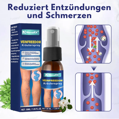NovaRX® VeinFreedom Kräuterspray - Mikronebeltherapie
