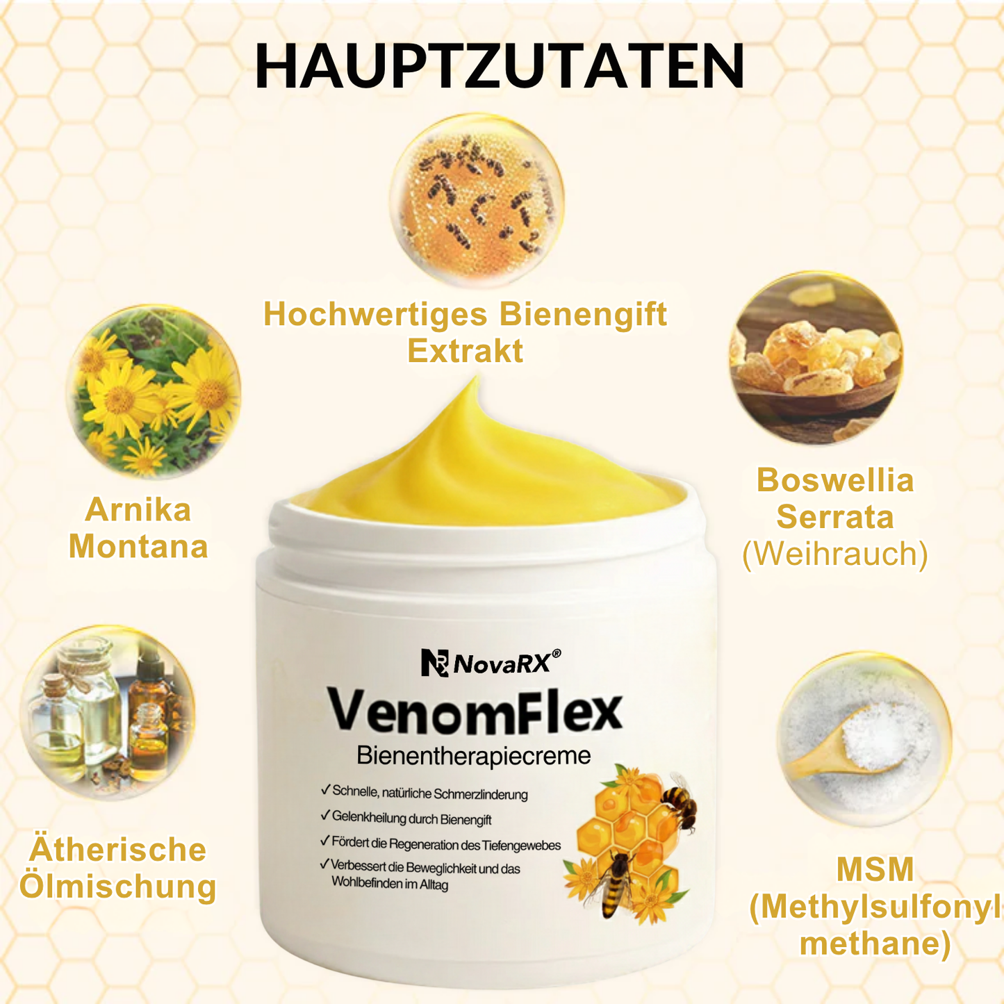 NovaRX® VenomFlex Bienentherapiecreme