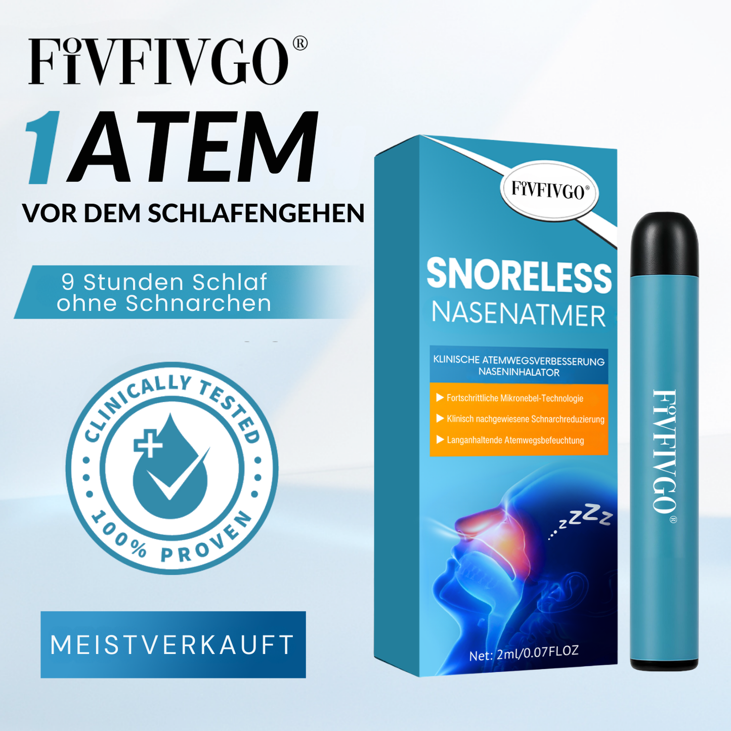 Fivfivgo® SnoreLess Nasenatmer