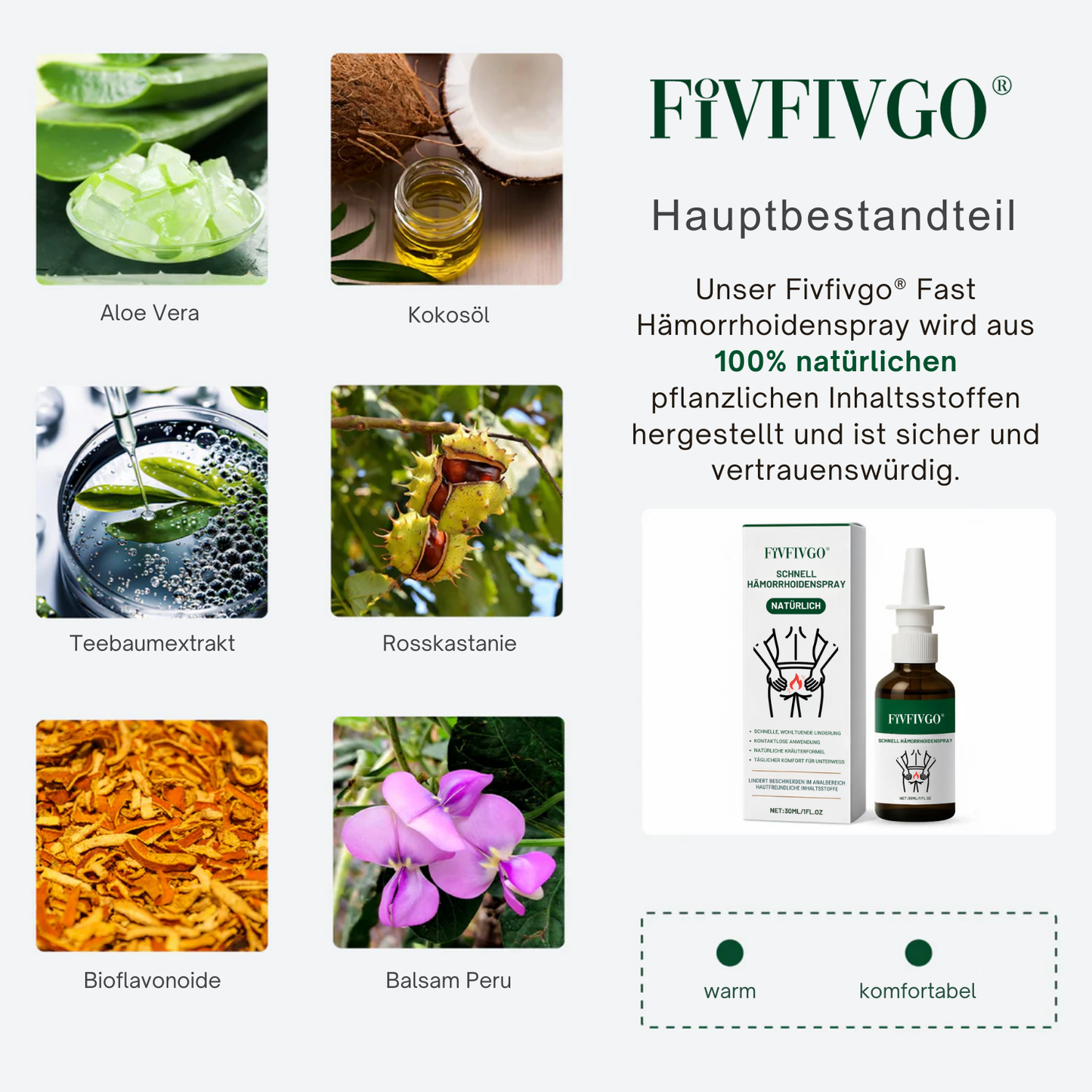 Fivfivgo® Schnell Hämorrhoidenspray