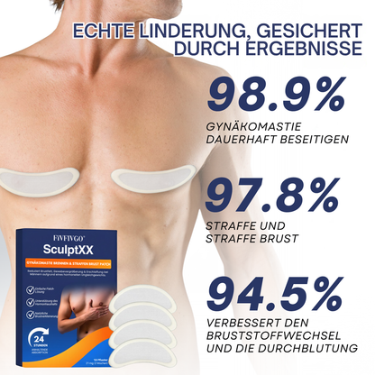 Fivfivgo® SculptXX Gynäkomastie Brennen & Straffen Brust Patch