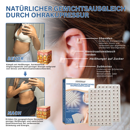 Fivfivgo® Ohrentherapie Magnetisches Akupressurpflaster