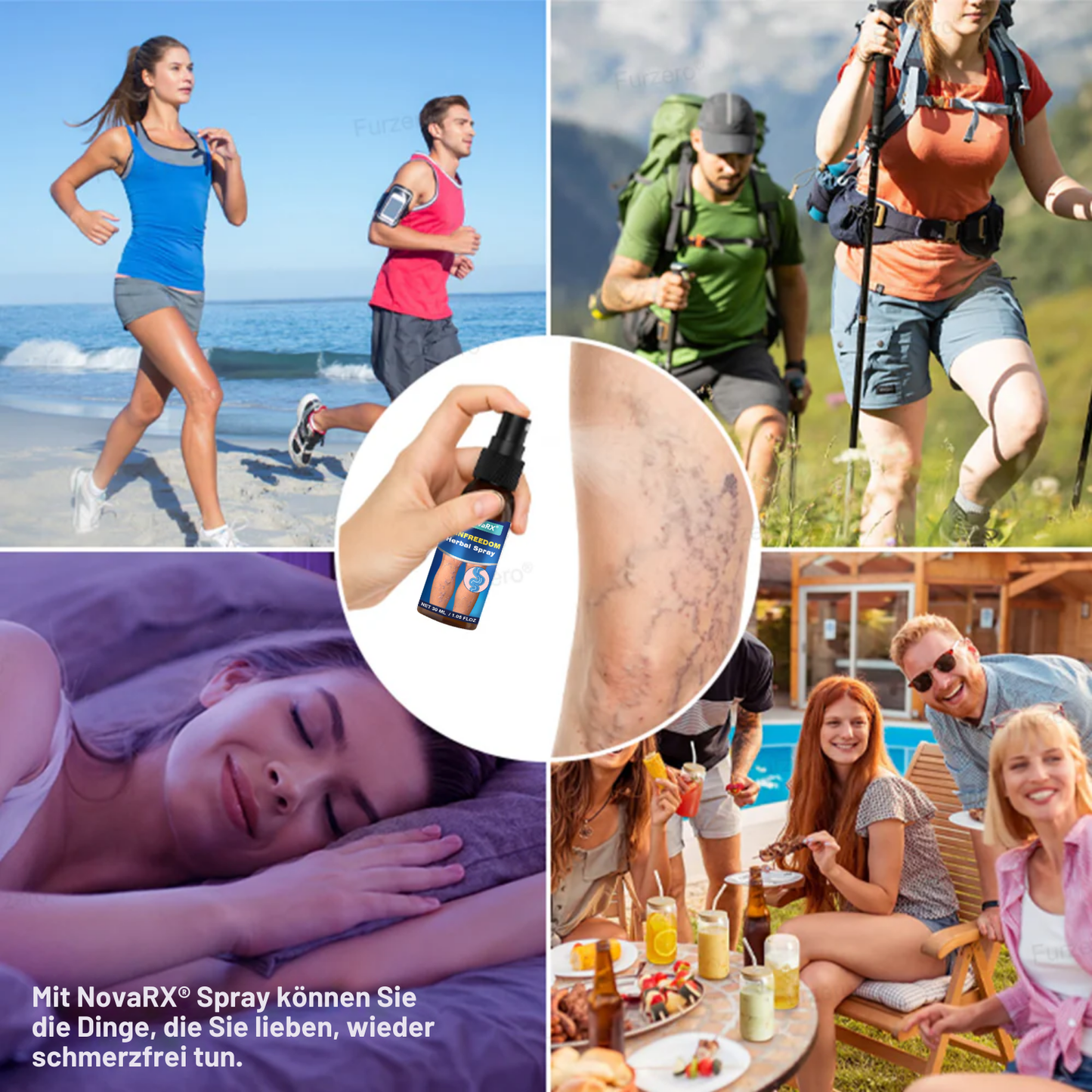 NovaRX® VeinFreedom Kräuterspray - Mikronebeltherapie