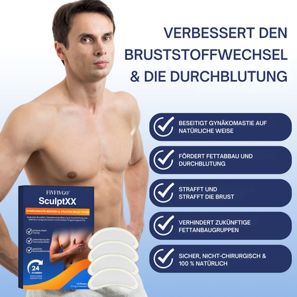 Fivfivgo® SculptXX Gynäkomastie Brennen & Straffen Brust Patch