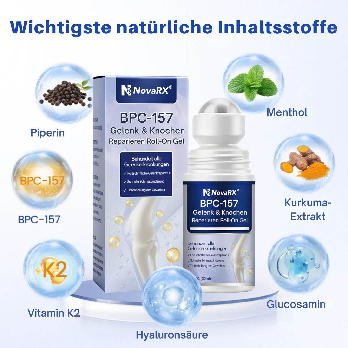 NovaRX® BPC-157 Gelenk & Knochen Reparieren Roll-On Gel