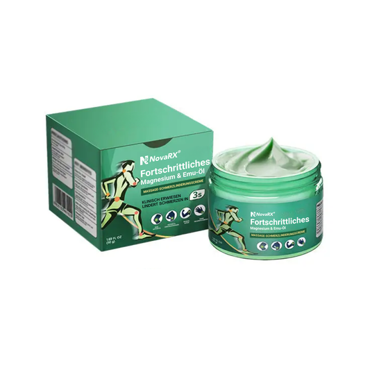 NovaRX® Fortschrittliches Magnesium & Emu-Öl Massage-Schmerzlinderungscreme