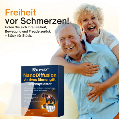 NovaRX® NanoDiffusion Aktives Bienengift Gelenkpflaster 🐝🦵Linderung von Schulter-, Nacken-, Rücken- und Knieschmerzen in 10 Minuten!
