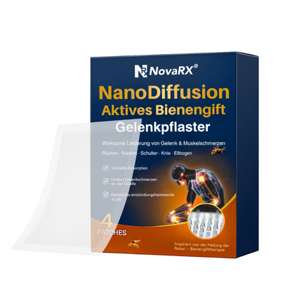 NovaRX® NanoDiffusion Aktives Bienengift Gelenkpflaster 🐝🦵Linderung von Schulter-, Nacken-, Rücken- und Knieschmerzen in 10 Minuten!