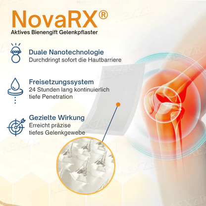 NovaRX® NanoDiffusion Aktives Bienengift Gelenkpflaster 🐝🦵Linderung von Schulter-, Nacken-, Rücken- und Knieschmerzen in 10 Minuten!