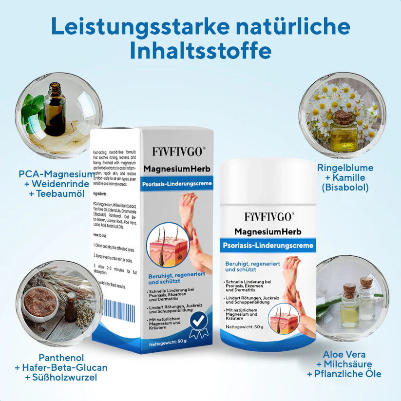 Fivfivgo® MagnesiumHerb Psoriasis-Linderungscreme