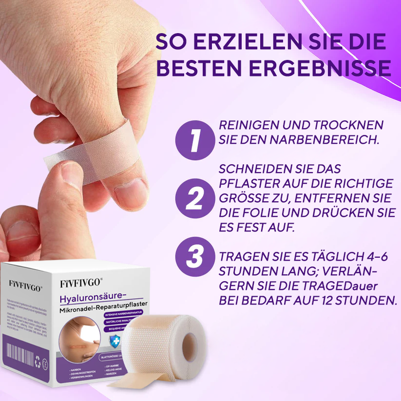 Fivfivgo® Hyaluronsäure-Mikronadel-Reparaturpflaster