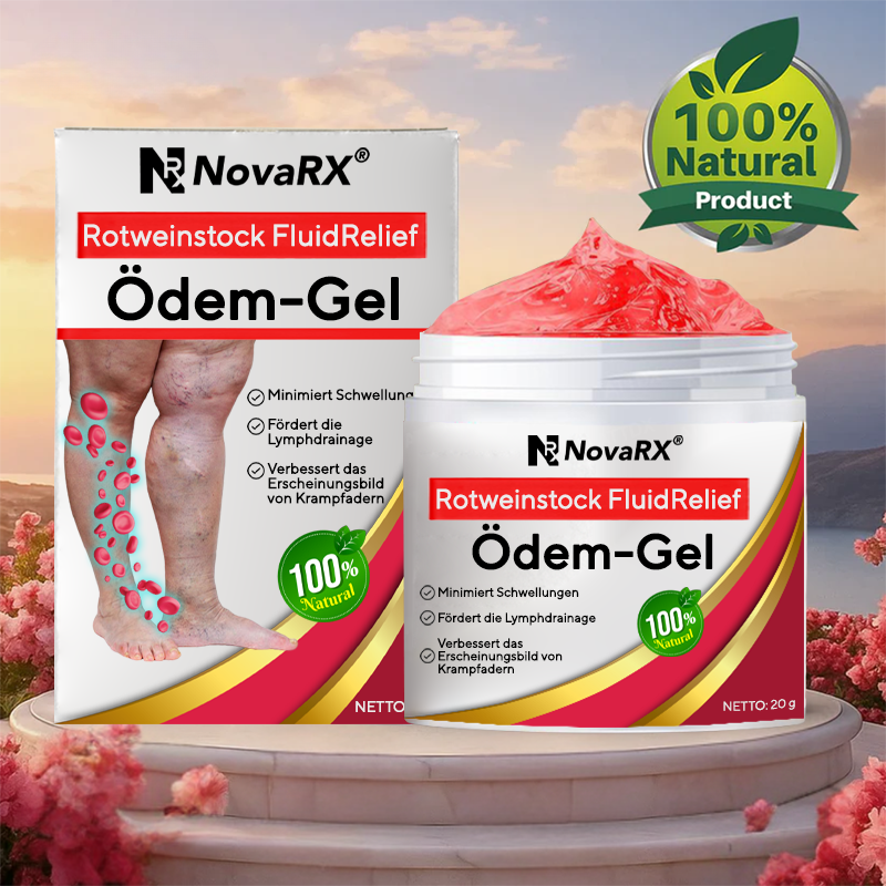 NovaRX® Rotweinstock FluidRelief Ödem-Gel