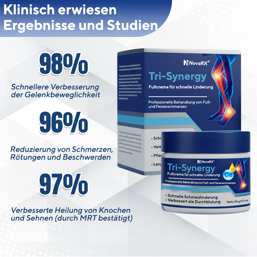 NovaRX® Tri-Synergy Fußcreme für schnelle Linderung