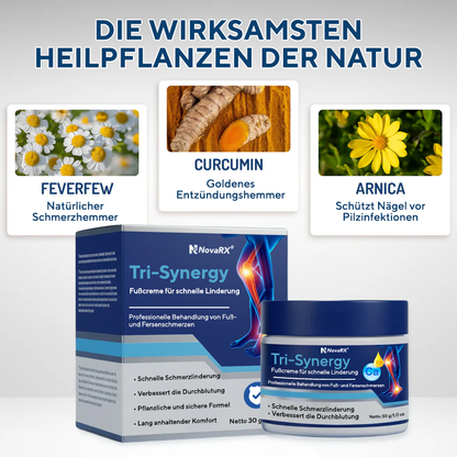 NovaRX® Tri-Synergy Fußcreme für schnelle Linderung