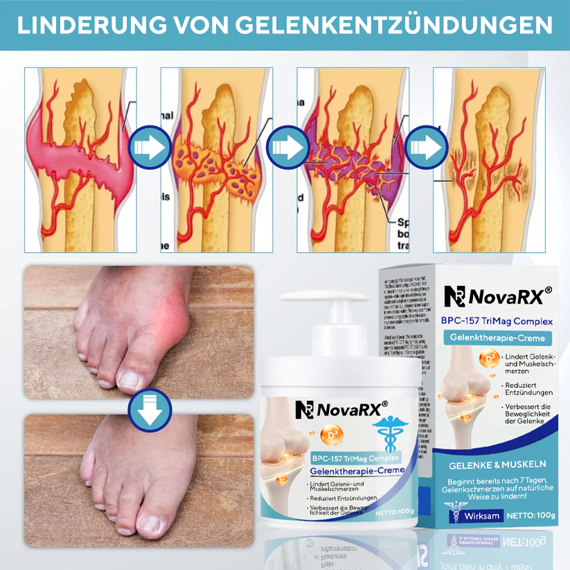 NovaRX® BPC-157 TriMag Complex Gelenktherapie-Creme