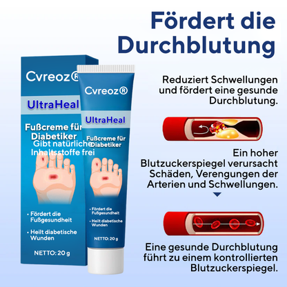 Cvreoz® UltraHeal Fußcreme für Diabetiker