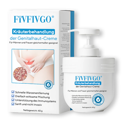 Fivfivgo® Kräuterbehandlung der Genitalhaut-Creme ✅ Revolutionäre natürliche Lösung zur Behandlung von Genitalwarzen!