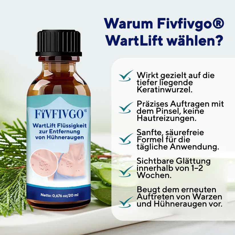 Fivfivgo® WartLift Flüssigkeit zur Entfernung von Hühneraugen