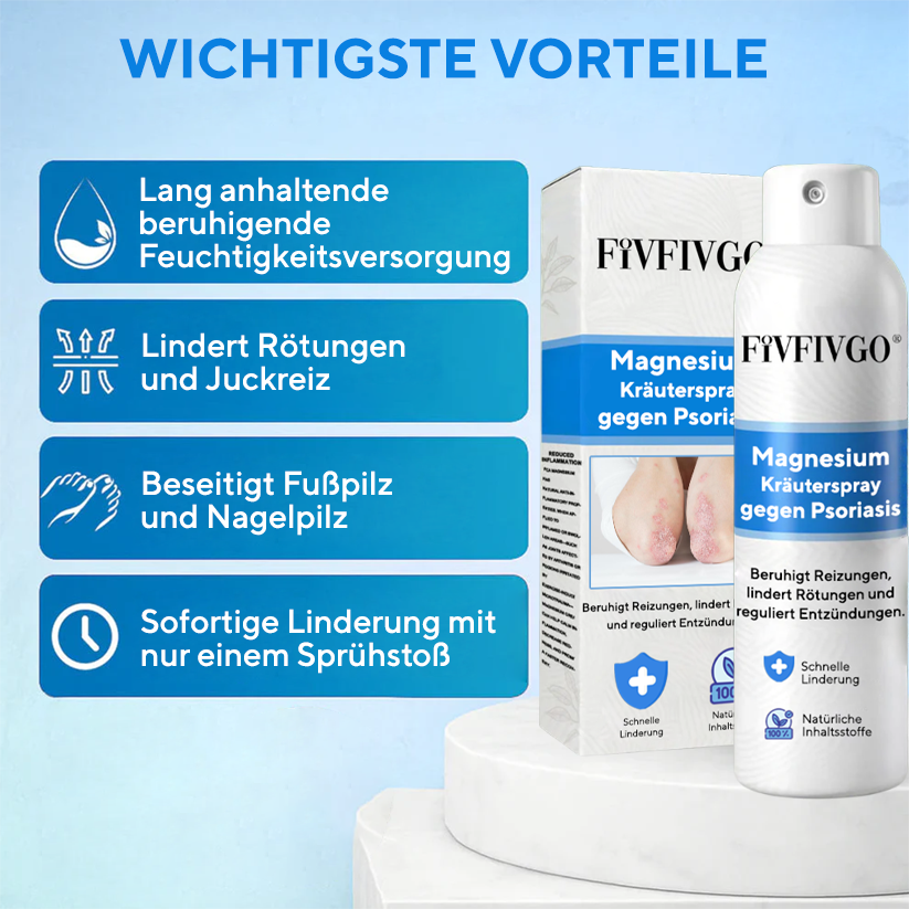 Fivfivgo® Magnesium-Kräuterspray gegen Psoriasis