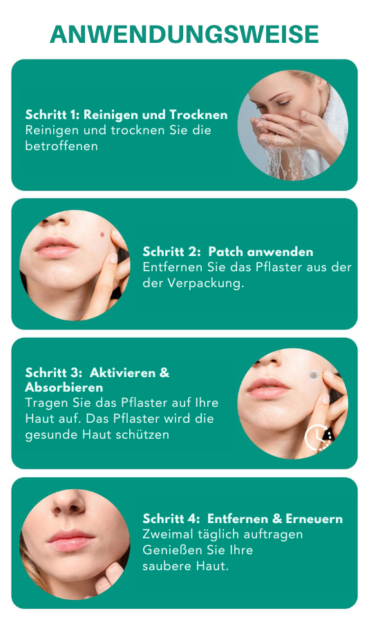 Oveallgo® Magnesium MicroPin Ziel & Klar Warzenentfernung Aufnäher
