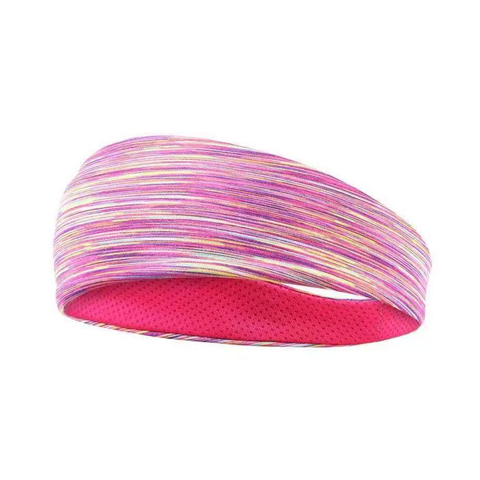 Sweat Absorb Breathable Yoga Headband Headwear Every Day And Night 08 Colorful Red 1pc 