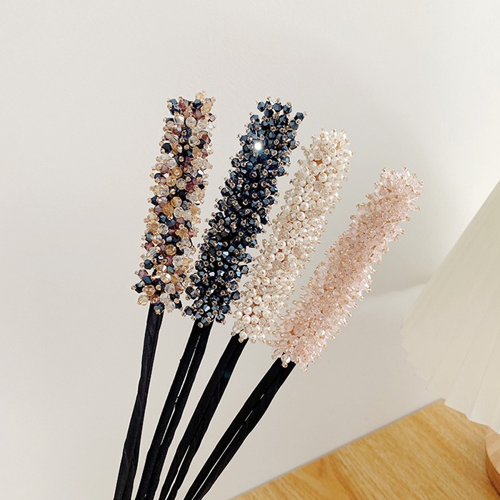 Eleganter, einfacher Kristall-Haarknoten-Maker 