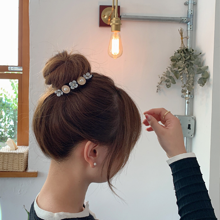 Eleganter, einfacher Perlen-Haarknoten-Maker 