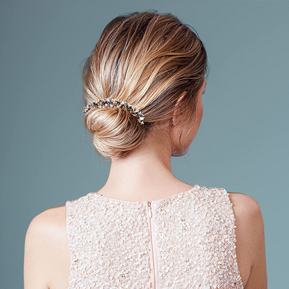 Eleganter, einfacher Kristall-Haarknoten-Maker 
