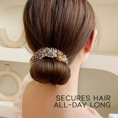 Eleganter, einfacher Kristall-Haarknoten-Maker 