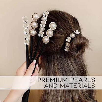 Eleganter, einfacher Perlen-Haarknoten-Maker 
