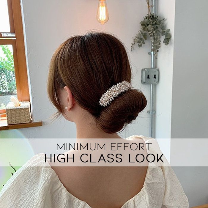 Eleganter, einfacher Kristall-Haarknoten-Maker 